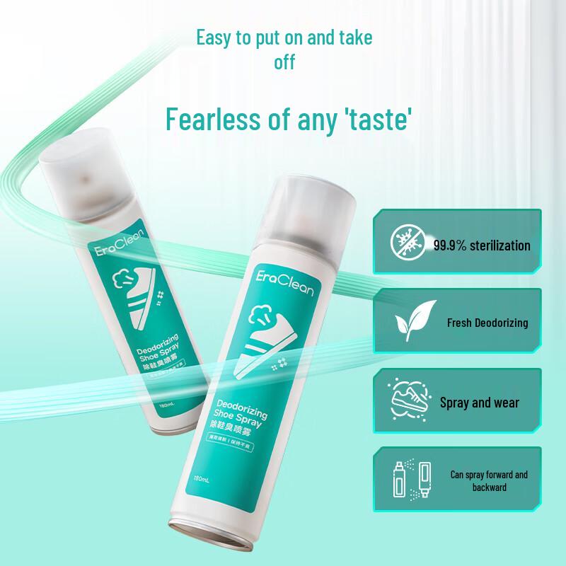 EraClean Дезодорирующий и стерилизующий спрей для ног с ионами серебра