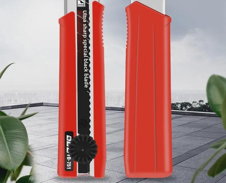 Нож Woodpecker 25 мм, прочный, для резки бумаги, кожи и обоев