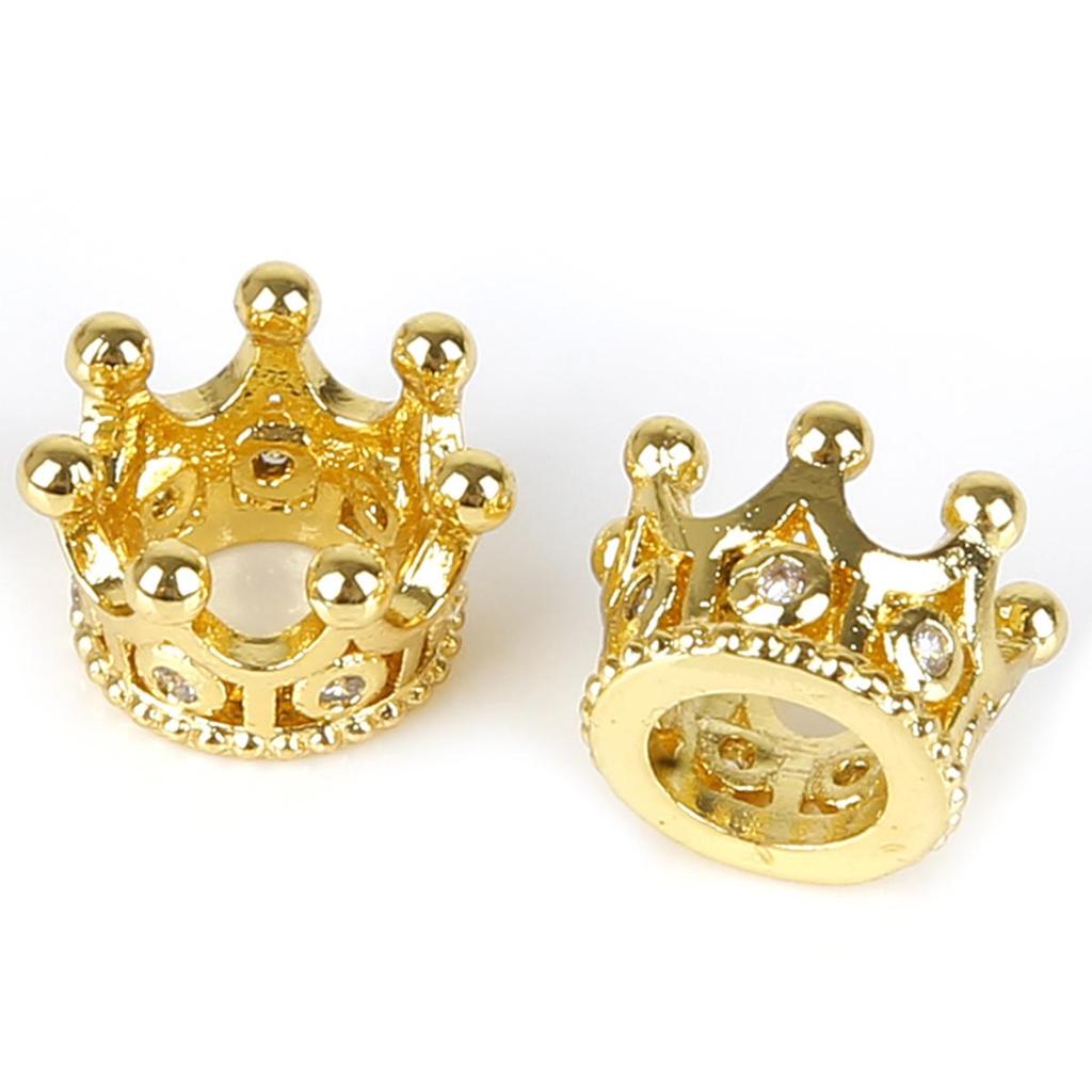 2Pcs Small Crown Accessories For Jewelry Component DIY Charm Decoration