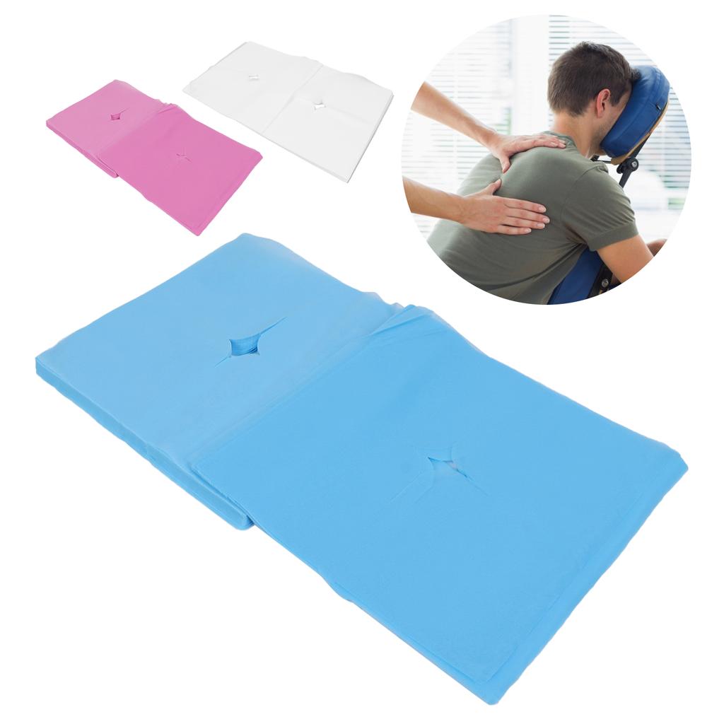 100 шт., чехол для подставки для лица, дизайн с отверстием, хорошее водопоглощение, дышащий одноразовый чехол на подголовник для Be