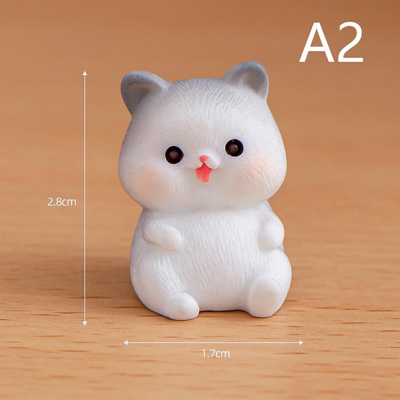 Статуэтки Миниатюры Мультфильм Милый Кот Котенок Животные Микро Пейзаж Украшения Для Украшения Дома Декор Для Комнаты Аксессуары