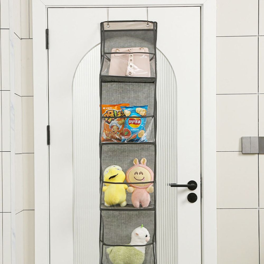 Solid Storage Hanging Bag Multi-functional Hanging Fabric Bag Behind the Door