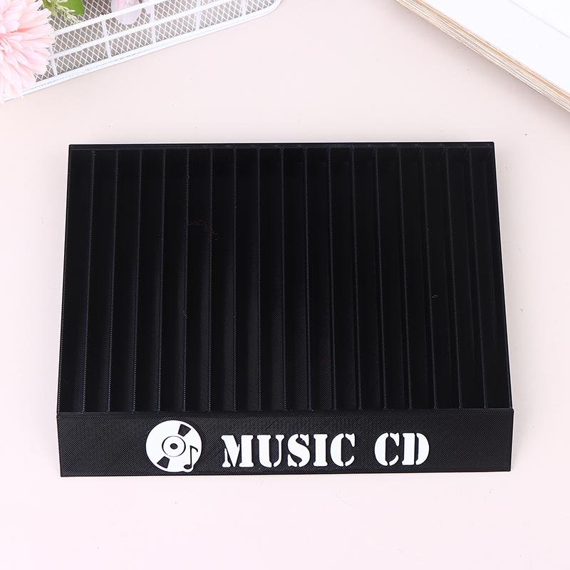 Cd Shaped Disc Storage Rack 18 Compartments Desktop Organizer Simple Minimal Custom Cd Dvd Holder