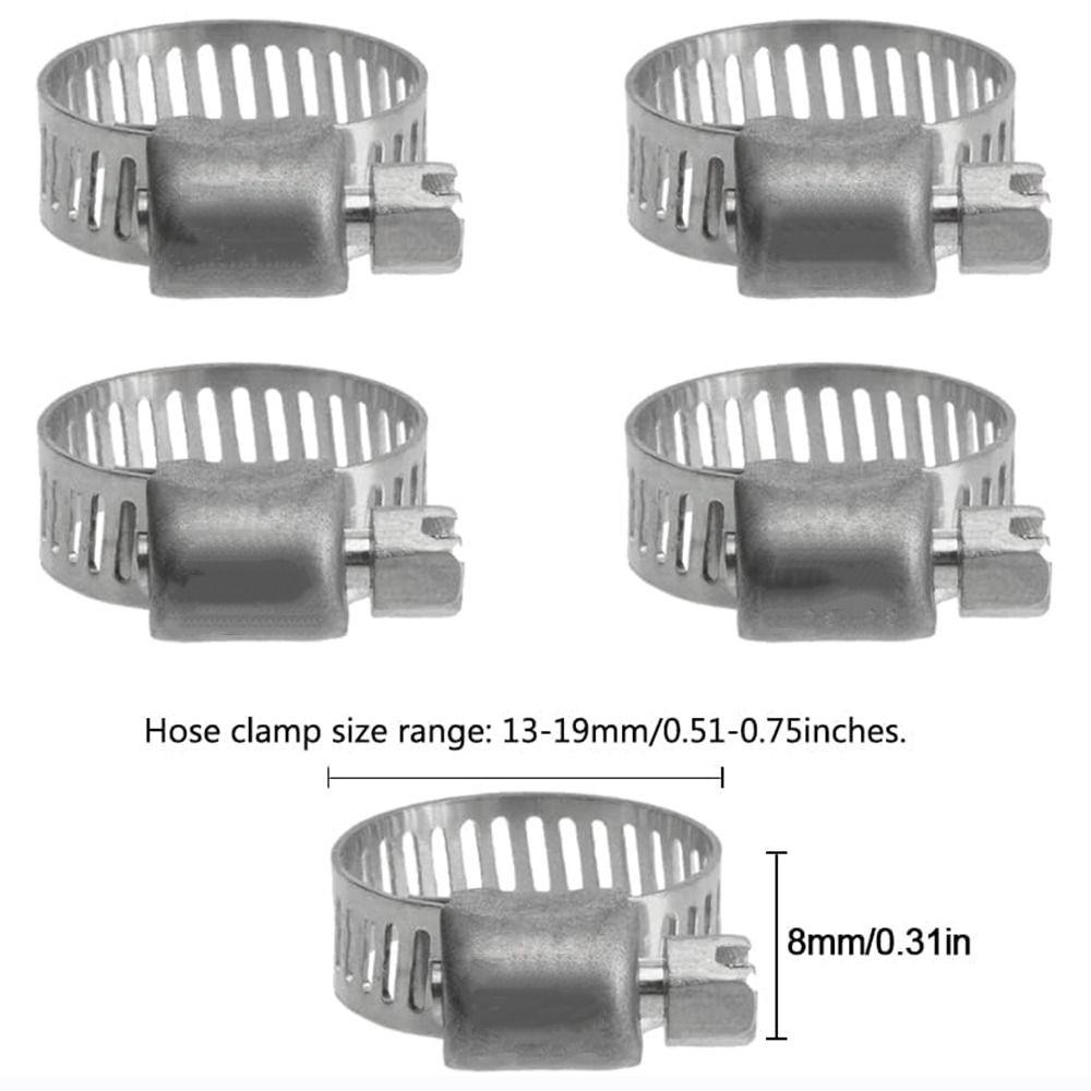 12 шт. 13-19 мм диапазон 3/4 дюйма хомуты для шланга из нержавеющей стали червячный привод комплект механическое применение