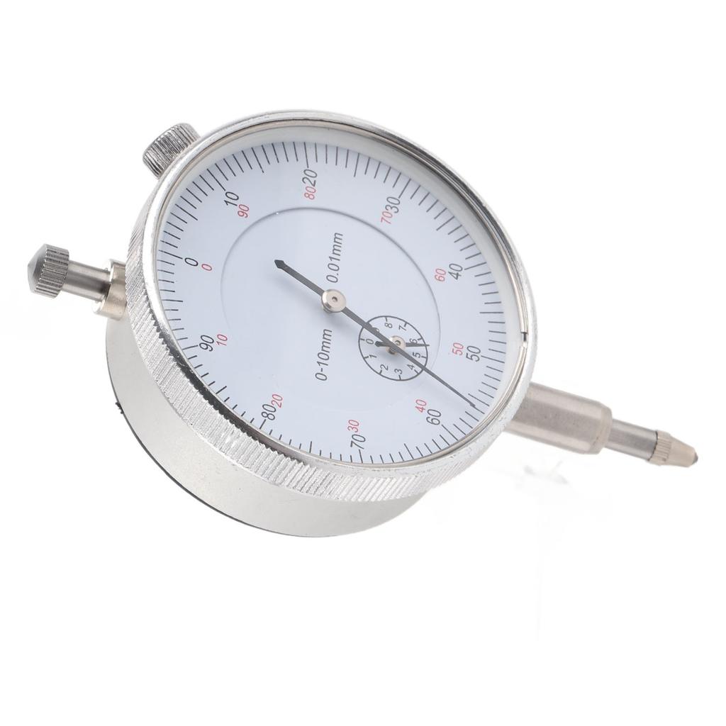 Dial Indicator 0‑10mm Range 0.01mm High Accuracy Aluminum Alloy Industry Manual Tools