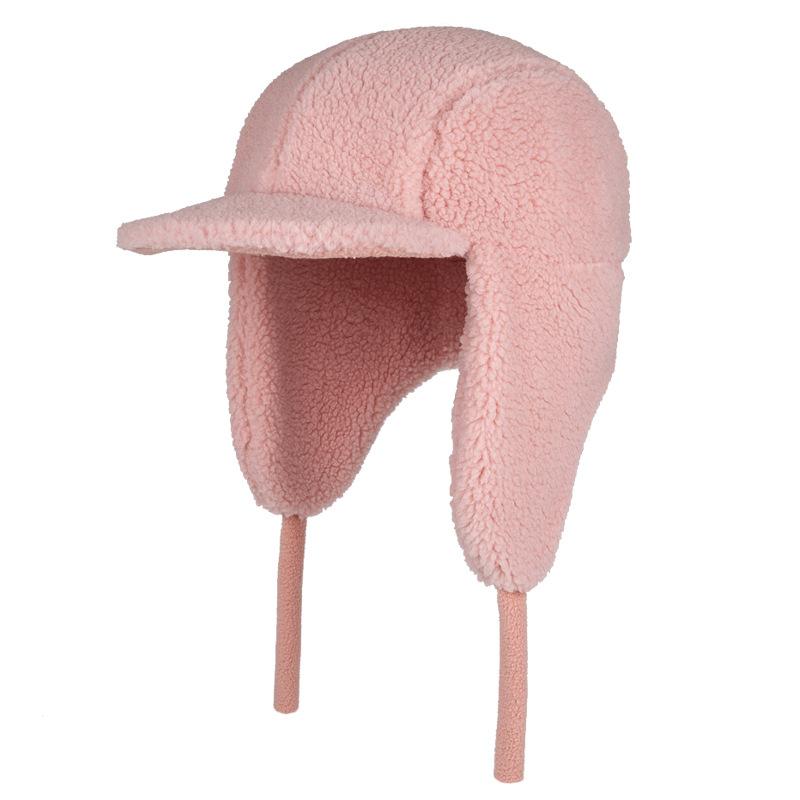 Детская зимняя теплая защита лица флисовая утолщенная холодная шапка с защитой ушей из овечьей шерсти