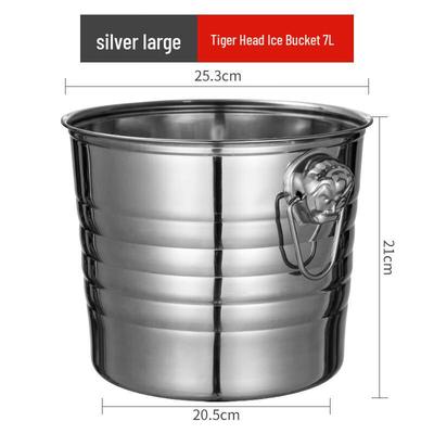 Металлическое ведро для льда Tiger Head 7 л