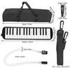Melody Lightweight and Comfortable for Beginners and Kindergarteners 32-Key Harmonica, (Black)