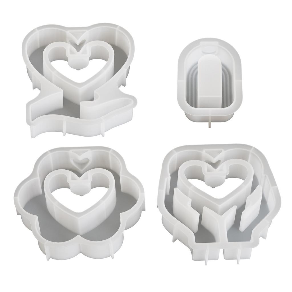 Flowerpot Vase Molds Designing Adorable Hydroponic Plant Displays with Heart Silicone Flowerpot Molds Silicone Texture
