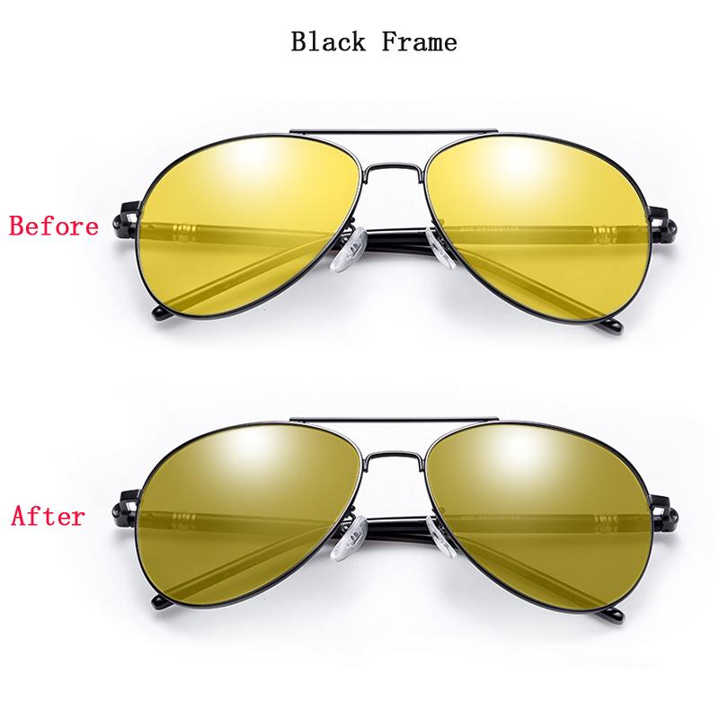 Fashion Men Polarized Sunglasses Photochromic Driving Sun Glasses Women Brand Designer Male Vintage Pilot Sunglasses Uv400