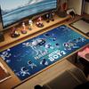 ASTRO BOT Имя на заказ Большой коврик для мыши Большая подушка для игрового стола Нескользящий Коврик для ноутбука и планшета XXL Коврик для мини-ПК Игровой коврик С заблокированным краем