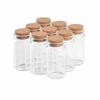 50ml Clear Glass Bottles with Cork Stoppers, Size 37 X 70mm, Suitable for Sauce Tanks, Pendant Bottles, Decorative Bottles - 4 Pieces
