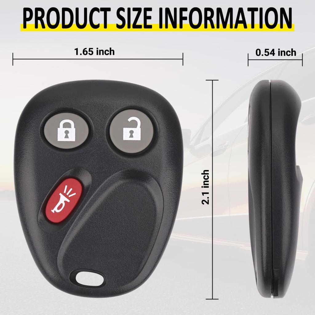 Бесключевой пульт-брелок для Chevy Tahoe Suburban Silverado Avalanche, GMC Sierra Yukon, Cadillac Escalade, Hummer H2 2003-2006, LHJ011, 2 шт.
