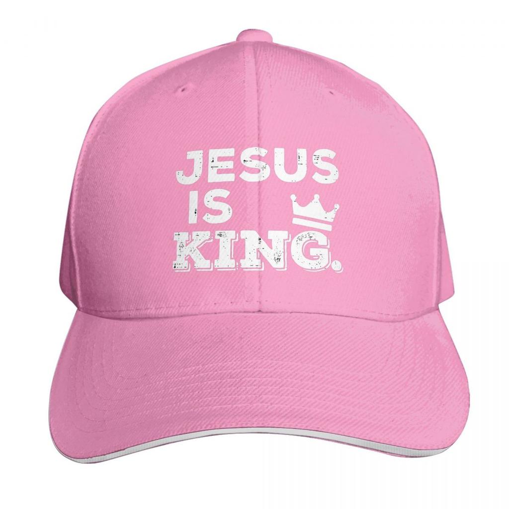 Jesus Is My King Christian Faith Catholic Cap Fashion Casual Baseball Caps Adjustable Hat Hip Hop Summer Unisex Baseball Hats