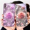 Розы цвета ледяного кристалла Для Samsung A01 02 03 Core 04 05 06 10 12 13 14 5G 15 16 M02 12 Note 8 9 10 20 стекло Ультра чехол для телефона