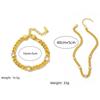 Metal Titanium Steel Bracelet Elegant Rhinestone Bracelet Luxury Cuban Zirconia Necklace  Gifts