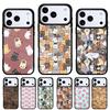 Мультяшный Животный Собака Кошка Свинья Чехол для Телефона для iPhone 17 16 15 14 13 Pro Max Задняя Крышка для 12 11 Pro Coque