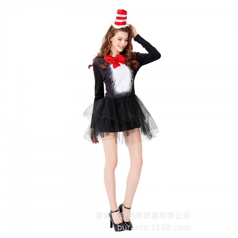 Womens Penguin Costume Cosplay Outfit Cartoon Furry Animal Suit Halloween Party Stage Performance