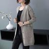 Women's Knitted Cardigan Sweater Button V-neck Fashion Versatile Coat