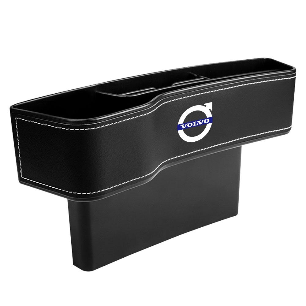 NEW Car Seat Gap Storage Box Leather Storage Box Auto Accessories For Volvo Rdesign T6 AWD C30 C70 S40 S60 S70 S90 V40 V50 V60
