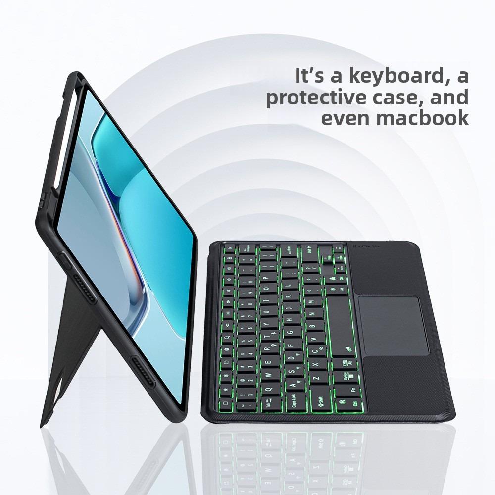 Wireless Bluetooth Keyboard V8 Stand Leather Case for Huawei MatePadPro 12.2 Air 11.5 Tablet
