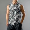 Мужская мода принтованный спортивный повседневный жилет без рукавов
