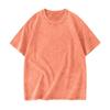 Adult T-shirt Casual Loose Solid Color Round Neck Pullover Short Sleeve T-shirt Top