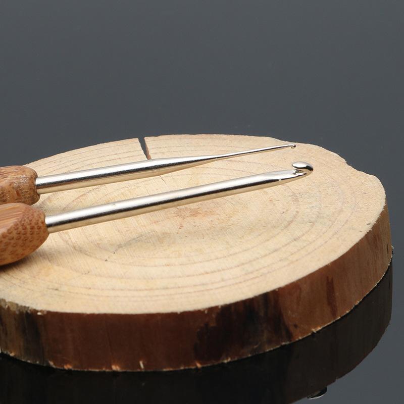 Бамбуковая ручка Крючок для вязания своими руками Инструменты для ручного вязания Бытовой набор Шерстяная игла Крючок с круглой головкой Спица для свитера Полный набор спиц