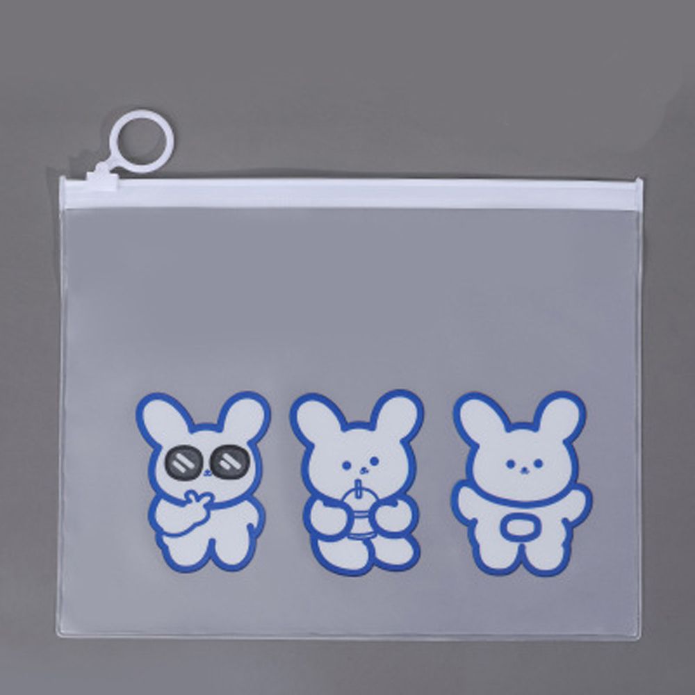 Information Bag Document Bag Transparent File Storage Bag Bear File Bag Pencil Case File Folder