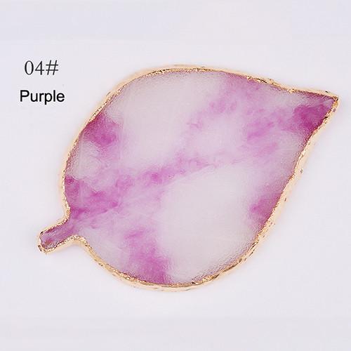 1 шт., круглая смола, агат, камень, цветовая палитра для ногтей, палитра для гель-лака, поддон для смешивания рисунков, тарелка для краски, коврик для маникюра, полка для дизайна ногтей