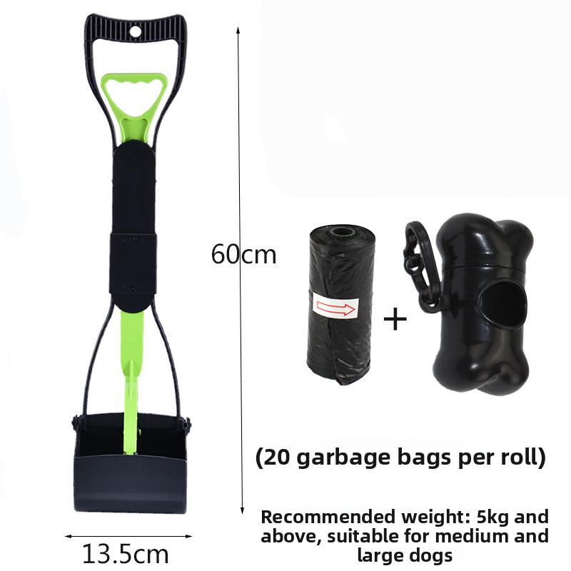 Jaw Clamp Long-Handle Dog Pooper Scooper Heavy Duty Poop Scooper For Puppy Cat Waste Picker Pet Cleaning Shovel Tools Anti-Rust