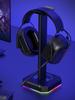 Подставка для гарнитуры с RGB-подсветкой, стойка для наушников, органайзер для рабочего стола, вертикальный кронштейн-подвеска, экономящая место