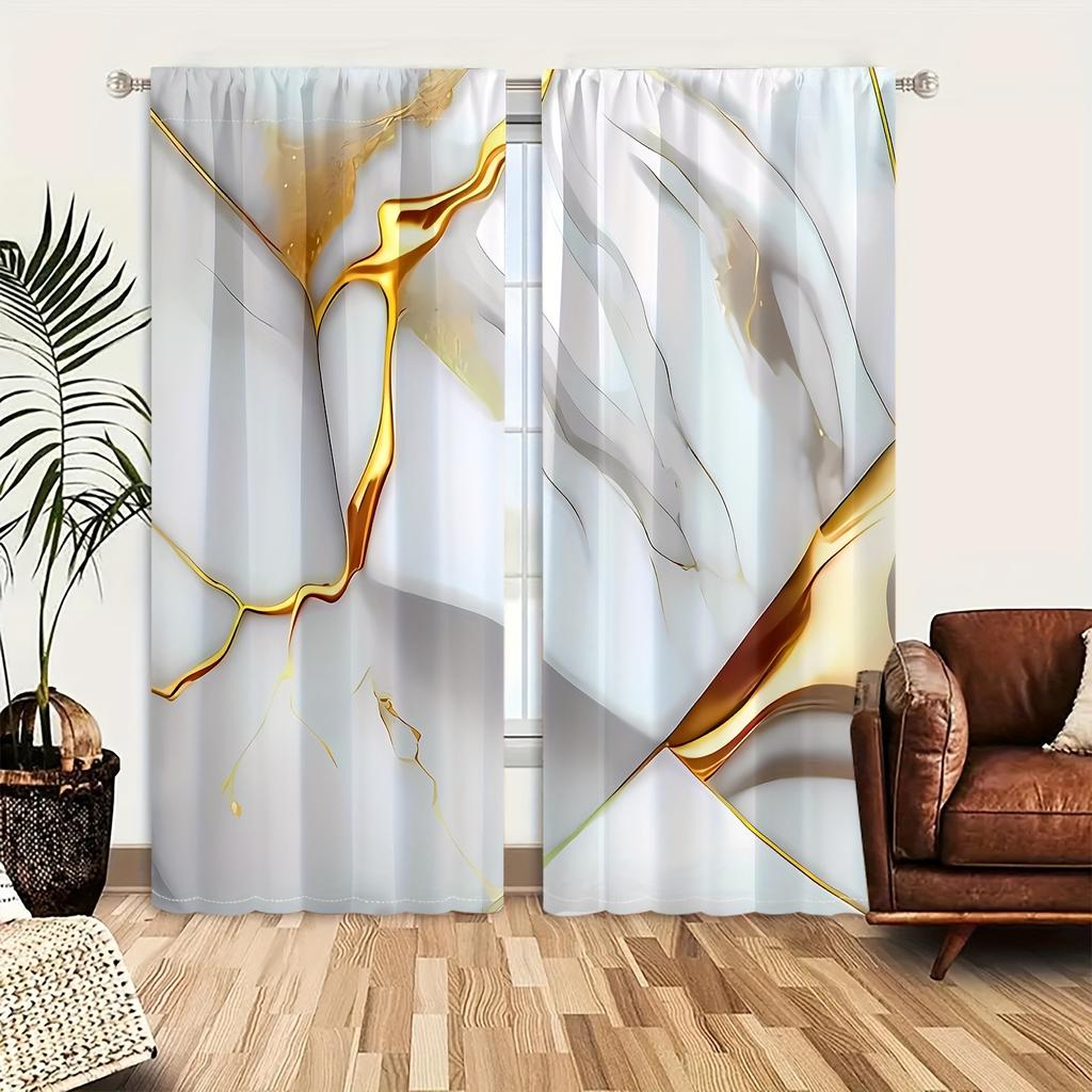 2 панели мраморная текстура напечатанные шторы оконное оформление для спальни офис кухня гостиная кабинет домашний декор люверсы сверху