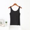 Summer Elastic Tank Tops Slim Fit U-Neck Camis Ribbed Sleeveless Base Layer Shirt Solid Color Camisole All Match