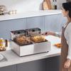 VEVOR Commercial Electric Deep Fryer, 24L Large Capacity Electric Countertop Fryer with Dual Removable Basket