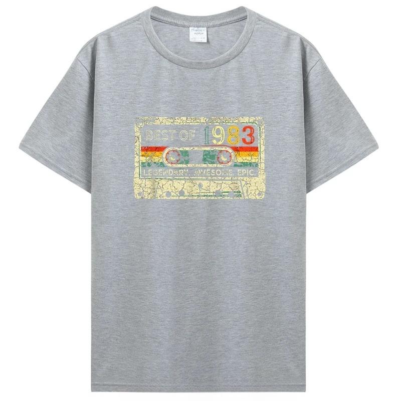 Birthday T Shirts for Unisex Women Old T Shirt Short Sleeve Graphic Tshirt Casual Clothing Tee Streetwear