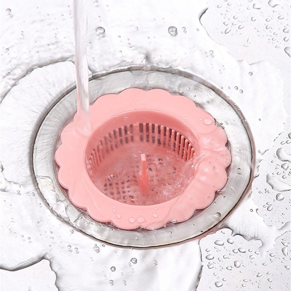 Фильтр с отверстием из полипропилена, цилиндрическая ручка, напольный фильтр, прочный сливной фильтр для раковины, ванная комната