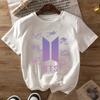 2026 BTS Летняя Мода Модная Футболка Мужчины Женщины Винтажный Топ Хип-Хоп Уличная Одежда Оверсайз Футболка С Коротким Рукавом Повседневная Одежда