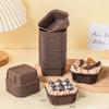 50 Pieces Cupcake Liners Baking Cups 8.5x8.5x3.5cm No Smell Square Small Cake Packaging Box for