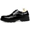 38-44 Мужская мода больших размеров Модные повседневные кожаные туфли на толстой подошве Деловые кожаные туфли, увеличивающие рост