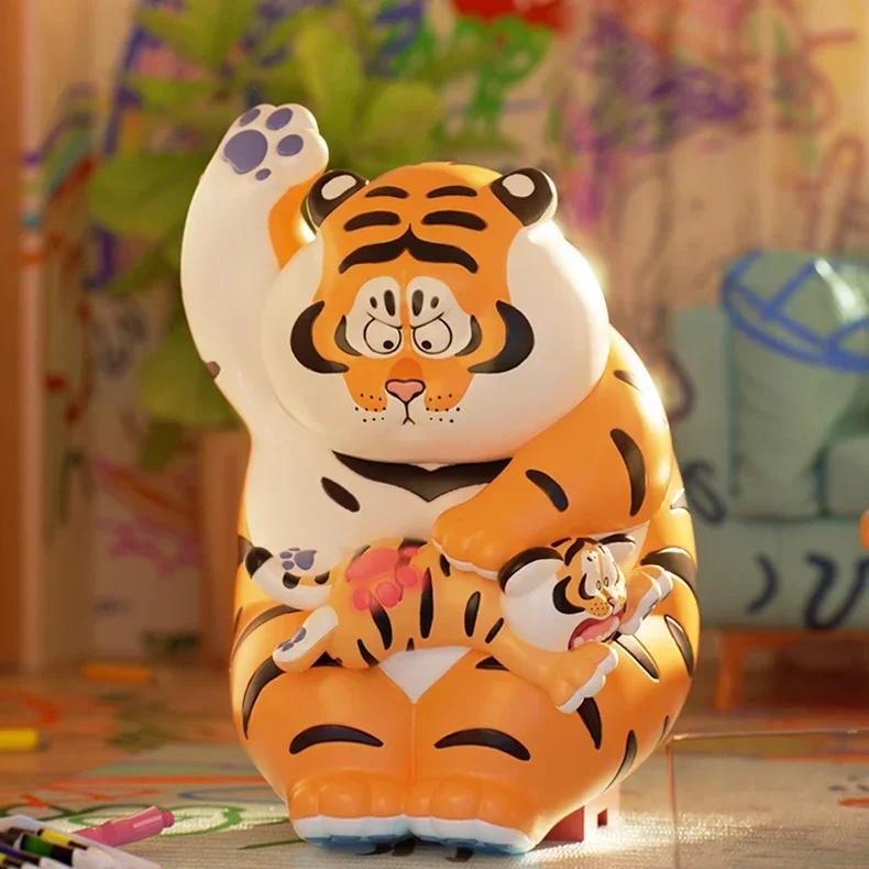 New Original I Am Not Fat Tiger Loving Father Faithful Son Series Cute Action Anime Figures Kawaii Toys figure Dolls Gift Toys