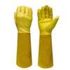 Long Wear-Resistant Cowhide & Sheepskin Anti-Prick Gardening Gloves