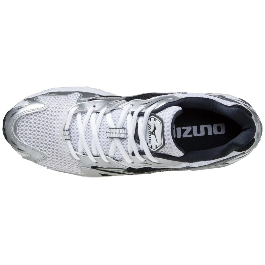Mizuno Кроссовки Wave Rider 10, Белый/Черный/Серебристый, Размер 26.0 см, 2E