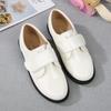 Детские кожаные туфли весна осень белые черные туфли для мальчиков универсальные повседневные детские модные школьные туфли на плоской подошве