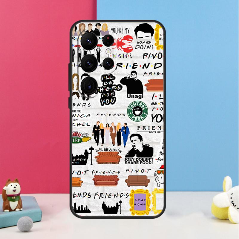 Чехол для телефона Samsung Galaxy S23 S24 Ultra S20 S21 FE Note 10 20 Ultra S8 S9 S10 S22 Plus с изображением из сериала Друзья