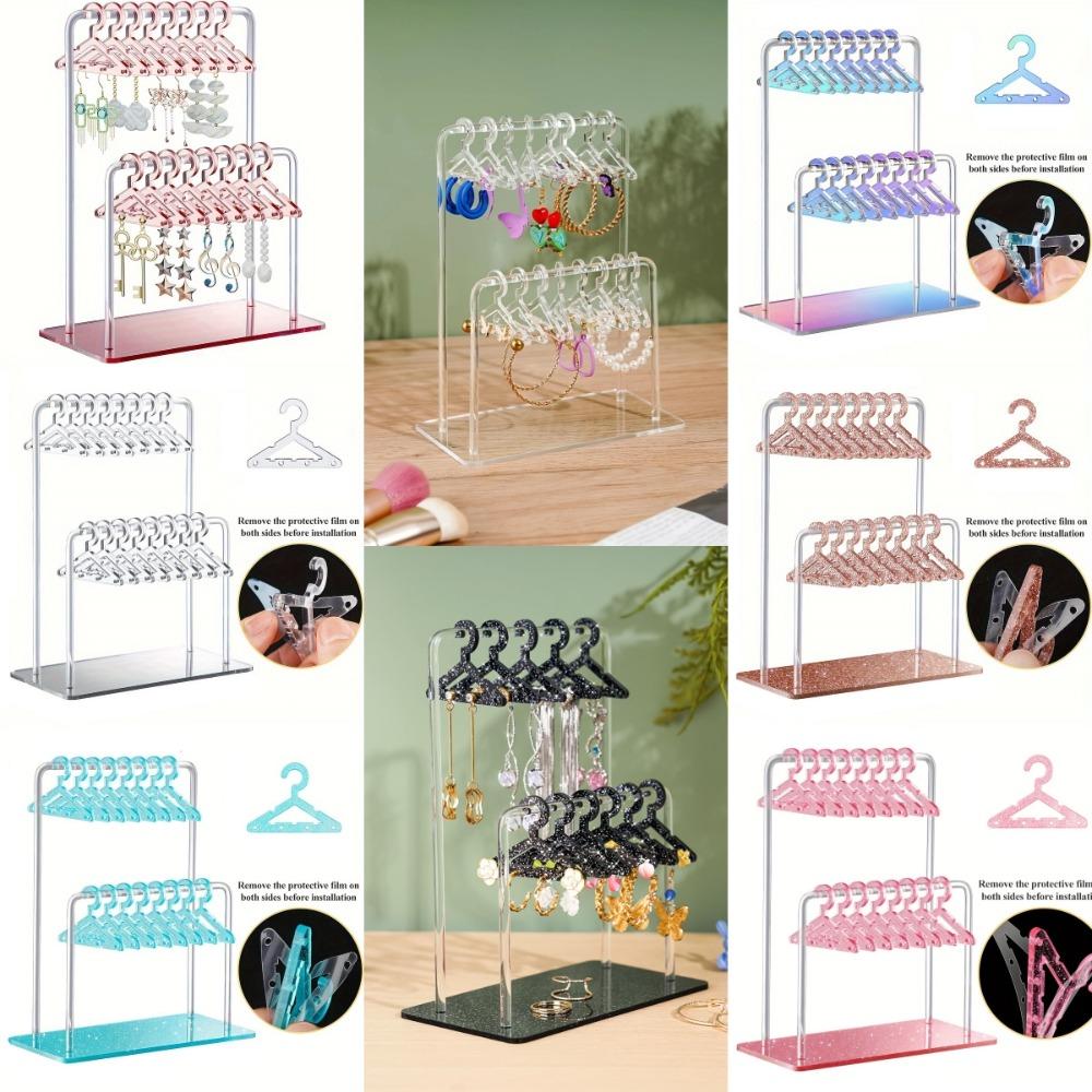 Сделай сам 16 шт. вешалок в форме держателя для украшений, вешалка для одежды, подставка для серег-пусетов, женщины, девушки