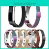 Elegant Metal Mesh Milanese Loop Band For Fitbit Alta Magnetic Stainless Steel Strap