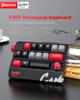 Механическая Мини-клавиатура с Красными Переключателями Hot-Swappable и Проводным Подключением TYPE-C для Игр, Офиса и Финансового Использования.