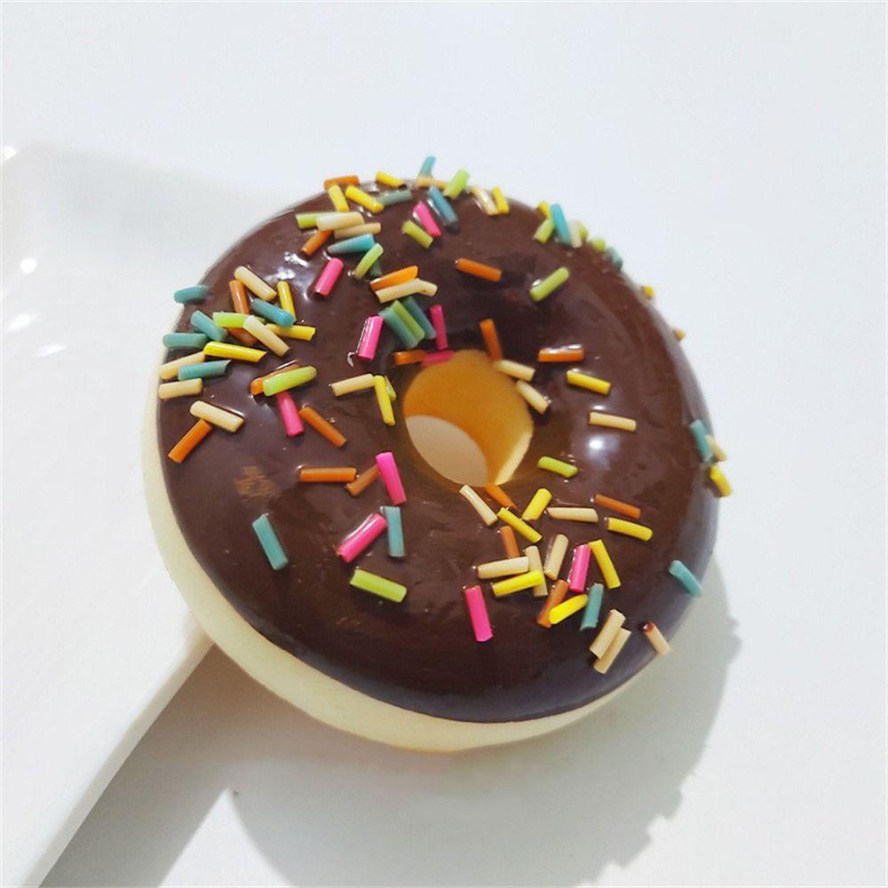 Donut 6.2cm/2.4in Model Food Simulation Donuts Simulation Cake Squeeze Toy Donut Cone Toy