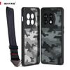 (Comes with Wrist strap)IBMRS for OnePlus Ace 2/11R Case,Camouflage PC Back and Soft TPU Frame Hybrid Shockproof Anti-Fingerprints Protection Cover